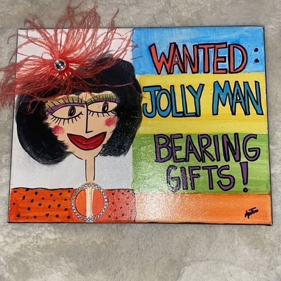 Deb Peters Canvas Painting “Wanted:…..” - Picture 5 of 6